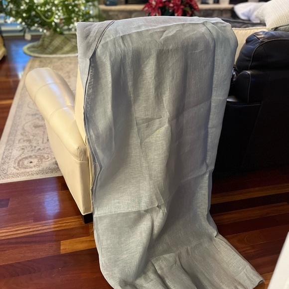 Pottery Barn Belgian Flax Linen Rod Pocket Sheer Curtain - Picture 3 of 3